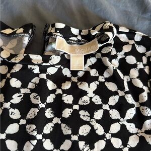 Michael Kors Black and White Patterned dress
